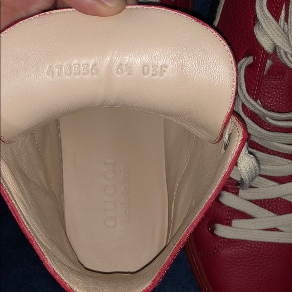 Gucci Major Panther Patch Leather High Top Sneaker - Picture 6 of 6